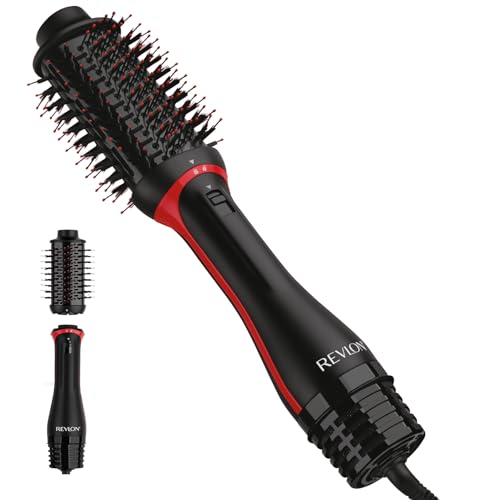 REVLON One Step Volumizer PLUS Hair Dryer and Styler - More Volume, Less Damage, and More Styling Control for Easy and Fast Salon-Style Blowouts, Plus Travel Friendly (Black)