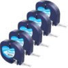 5 Pack Compatible with Dymo Letratag Refills 91201 91331 S0721660 Label Maker Tape White Plastic 12mm x 4m 1/2" x 13', Work with Dymo Letra Tag LT-100H LT-100T Plus 200B QX50 XR XM 2000