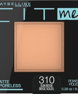 Maybelline Fit Me Matte + Poreless Pressed Face Powder Makeup & Setting Powder, Sun Beige, 1 Count