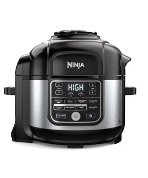 Ninja Foodi 10-in-1 Pressure Cooker & Air Fryer, 6.5 Quart - Stainless Steel Multi-Cooker with Precise Heating - Perfect Holiday Gift & Healthy Fast Cooking (OS300)