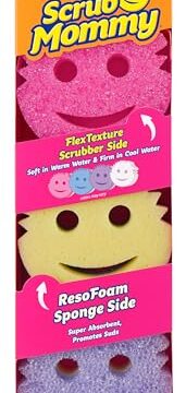 Scrub Daddy Scrub Mommy Sponges - Dish Scrubber + Non-Scratch Cleaning Sponges Kitchen, Bathroom + Multi-Surface Safe - Dual-Sided Dish Sponges for Scrubbing - Online Exclusive (3 Count)