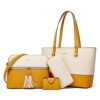 Women Fashion Handbags Wallet Tote Bag Shoulder Bag Top Handle Satchel Purse Set 4pcs
