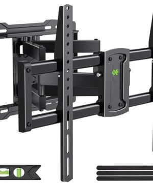 USX Mount Full Motion TV Wall Mount for 42-85 inch, TV Mount Swivel and Tilt,Wall Mount Bracket with Dual Articulating Arms Up to 132lbs, VESA 600x400mm, Max 16" Wood Studs, UL Listed XML019