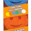 Scrub Daddy Color Sponges - Scratch-Free Multipurpose Dish Sponges for Kitchen, Bathroom & Household Cleaning - Made with BPA-Free Polymer Foam (3 Count)