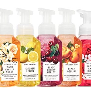 Bath and Body Works FRESH AND BRIGHT Hand Soaps - Set of 5 Gentle Foaming Soaps
