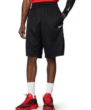Nike Men's Icon Dri-Fit 11" Basketball Shorts, Black/Black/Black, Large