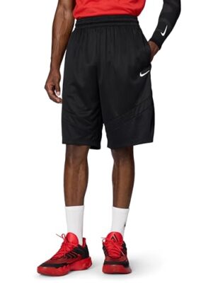 Nike Men's Icon Dri-Fit 11" Basketball Shorts, Black/Black/Black, Large
