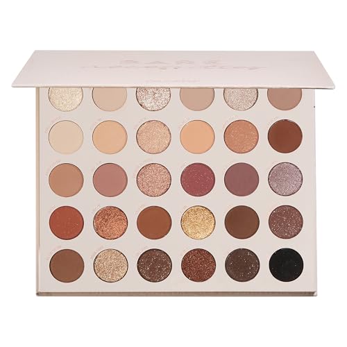 ColourPop Eyeshadow Palette - Eye Makeup Palette with Matte, Metallic, Matte Sparkle & Glitter Finishes - High-Pigment Eye Makeup with a Long-Wearing Formula - Bare Necessities (0.04 oz)