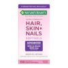 Nature's Bounty Advanced Hair, Skin & Nails, Argan-Infused Vitamin Supplement with Biotin and Hyaluronic Acid, 150 Rapid Release Softgels, 50 Total Servings