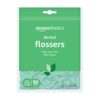 Amazon Basics Mint Dental Flossers, 90 Count, 1 Pack (Previously Solimo)
