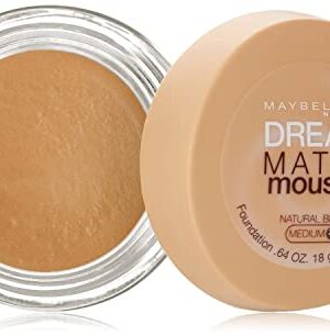 Maybelline New York Dream Matte Mousse Foundation, Natural Beige, 0.64 oz.