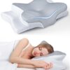 Ultra Pain Relief Cooling Pillow for Neck Support, Adjustable Cervical Pillow Cozy Sleeping, Odorless Ergonomic Contour Memory Foam Pillows, Orthopedic Bed Pillow for Side Back Stomach Sleeper