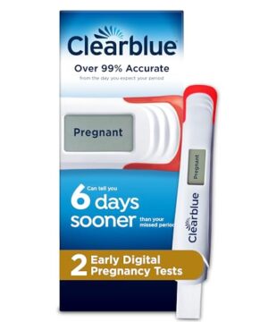 Clearblue Early Digital Pregnancy Test, Early Detection at Home Pregnancy Test, 2 Ct