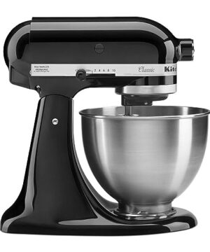 KitchenAid Classic Series 4.5 Quart Tilt-Head Stand Mixer K45SS, Onyx Black