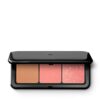 KIKO Milano Multi Finish Trio Blush & Bronzer Palette 01 | Face Palette With 1 Bronzer And 2 Blushes In Matte And Metallic Finishes