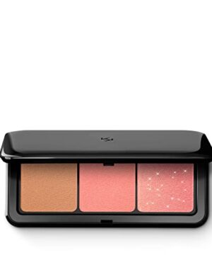 KIKO Milano Multi Finish Trio Blush & Bronzer Palette 01 | Face Palette With 1 Bronzer And 2 Blushes In Matte And Metallic Finishes