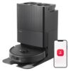 roborock Qrevo S Robot Vacuum and Mop, Self-Drying, Auto Mop Washing, 7000Pa Suction, Self-Emptying & Refilling, 10mm Auto Lifting, 200RPM Spinning Mops, Smart Obstacle Avoidance, Black