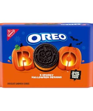 OREO Orange Creme Chocolate Sandwich Cookies, Limited Edition, Halloween Cookies, 18.71 oz