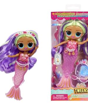 LOL Surprise Tweens Mermaid Cleo Clove Fashion Doll with Color Changing Tail, Movable Fin, and Beautiful Accessories – Toy Gift for Kids Ages 4+