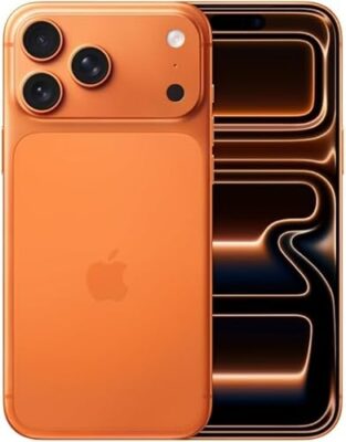 Apple iPhone 17 Pro Max, US Version, 256GB, eSIM, Cosmic Orange- Unlocked (Renewed)
