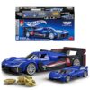 Mattel Brick Shop Hot Wheels Speed Series Building Set, Cadillac Project GTP Hypercar with 236 Pieces, Realistic Details and Custom Decals, Adult Collectors and Kids Ages 10+