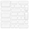 Vtopmart 25 PCS Clear Plastic Drawer Organizers Set, 4-Size Versatile Bathroom and Vanity Drawer Organizer Trays, Storage Bins for Makeup, Bedroom, Kitchen Gadgets Utensils and Office