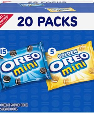OREO Mini Mix Sandwich Cookies Variety Pack, 20 Snack Packs