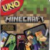 Mattel Games UNO Card Game, Gifts for Kids and Family Night, Themed to Minecraft Video Game, Travel Games, Storage Tin Box (Amazon Exclusive)