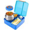 Bento Lunch Box for Kids With 8oz Soup Thermo,Leak-proof Lunch Containers with 4 Compartment,Thermo Food Jar, Food Containers for School