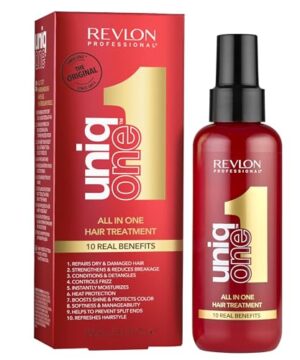 REVLON PROFESSIONAL UniqOne Moisturizing Leave-In Treatment, Repair For Damaged Hair, Classic Fragrance, 5.1 Fl Oz/150 ml (Pack of 1)