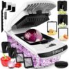 Fullstar The Original Pro Chopper - Vegetable Chopper and Spiralizer, Food Chopper with Container, Fruit Slicer, Kitchen Gadgets & Accessories, Home Essentials (4 in 1, White)