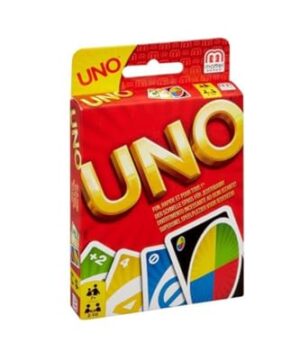 UNO - Classic Colour & Number Matching Card Game - 112 Cards - Customizable & Erasable Wild - Special Action Cards Included - Gift for Kids 7+, W2087