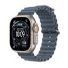 Apple Watch Ultra 3 [GPS + Cellular 49mm] Running & Multisport Smartwatch w/Rugged Titanium Case w/Anchor Blue Ocean Band. Satellite Communications, Advanced Health & Fitness Tracking