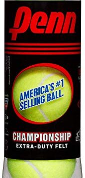 Penn Championship Extra Duty Felt Tennis Balls - 6 Cans, 18 Balls, Yellow