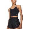 Nike Women's Indy Light Support Padded Sports Bra Tank, Black/White, Medium