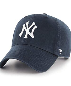 '47 MLB New York Yankees Brand Navy Basic Logo Clean Up Home Adjustable Hat