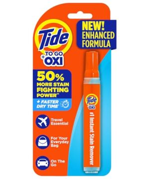 Tide Stain Remover for Clothes, To Go Pen, Instant Spot Remover for Clothes, Travel & Pocket Size, 1 Count