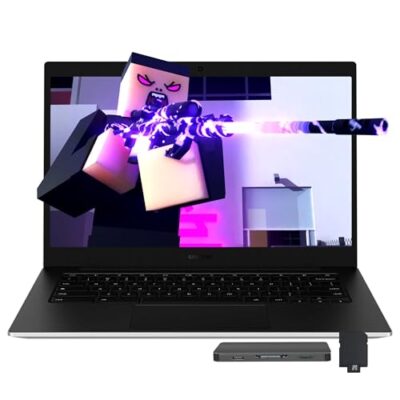 Samsung Galaxy Chromebook Go 14" LED HD Laptop, Intel Celeron N4500, 4GB LPDDR4X, 288GB Storage (128GB eMMC+160GB Docking Station Set), Intel UHD Graphics, Wi-Fi 6, 720p Camera, Chrome OS, Silver