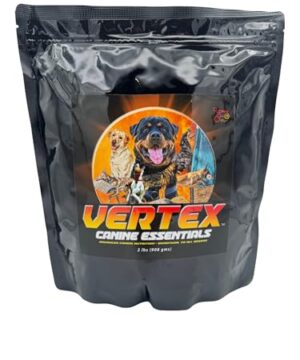 Vertex High-Performance Dog Supplement – Predigested Liver, Whey & Egg Protein – Supports Muscle, Recovery, Fertility, Digestion & Milk Production – Ideal for Working, Breeding & Active Dogs - 4LBS