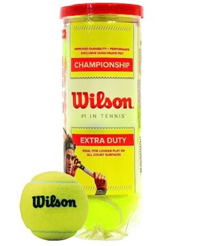 WILSON Championship Tennis Balls - Extra Duty, Single Can (3 Balls)