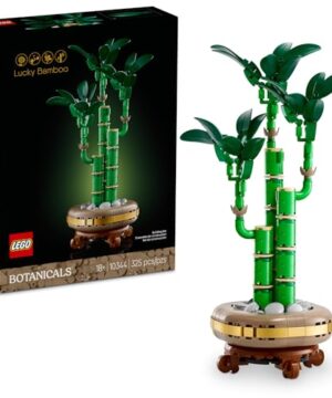 LEGO Botanicals Lucky Bamboo Building Set - Artificial Plant for Indoor Home Décor, Adults Ages 18+ - Fake Plant Decoration for Table, Desk, Office - Gift for Birthdays - 10344