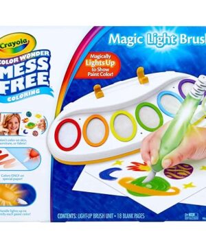 Crayola Color Wonder Magic Light Brush, Mess Free Painting Station for Kids, Toddler Toys & Activities, Holiday & Christmas Gifts for Kids, Ages 3+