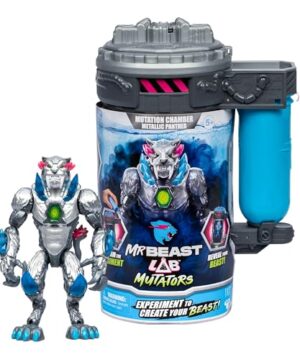 MrBeast Lab Mutators, Mutate The Ultimate Beast Mutators. Perform The Experiment, Release a MrBeast Metallic Panther Action Figure. 3 to Collect!
