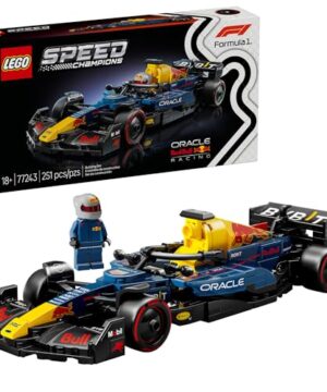LEGO Speed Champions Oracle Red Bull Racing RB20 F1 Race Car Model Kits - Building Set for Adults, Ages 18+ with Realistic Features - Red Bull DIY Crafts for Display - Gift Idea for F1 Fans - 77243