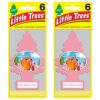 LITTLE TREES Car Air Freshener | Hanging Paper Tree for Home or Car | Cherry Blossom Honey | 12 Pack