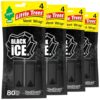 LITTLE TREES Car Air Freshener | Vent Wrap Provides Long Lasting Scent, Invisibly Fresh | Black Ice, 16 Air Fresheners