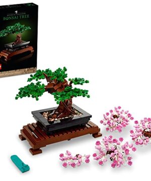 LEGO Botanicals Bonsai Tree Building Set - Artificial Bonsai Tree Plants for Home Decor, Adults Ages 18+ - Faux, Fake Plants for Table, Desk, Office - Birthday Gift for Men & Women - 10281