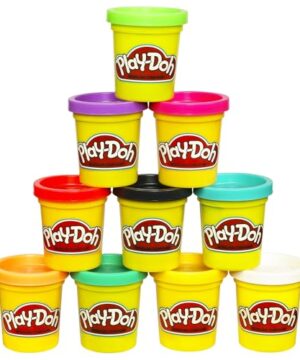 Play Doh Modeling Compound 10-Pack Case of Assorted Colors, Non-Toxic 2 oz. Cans, Back to School Gifts, Prizes, & Party Favors, Preschool Toys for Kids, Ages 2+ (Amazon Exclusive)
