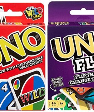 Mattel Uno Original and Uno Flip Card Games, Combo Pack of 2