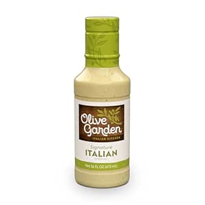Olive Garden Signature Italian Dressing, 16 fl. oz., Made with Italian Spices, Oil and Vinegar, Perfect Chicken Marinade, Sandwich Spread or Salad Dressing